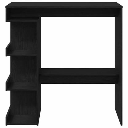 Barový Stůl 100 X 48 X 101,5 Cm Kompozitní Dřevo Černý Dub