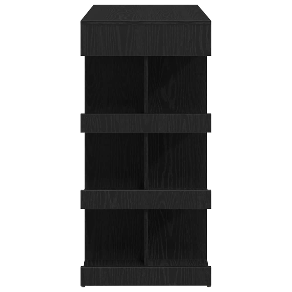 Barový Stůl 100 X 48 X 101,5 Cm Kompozitní Dřevo Černý Dub