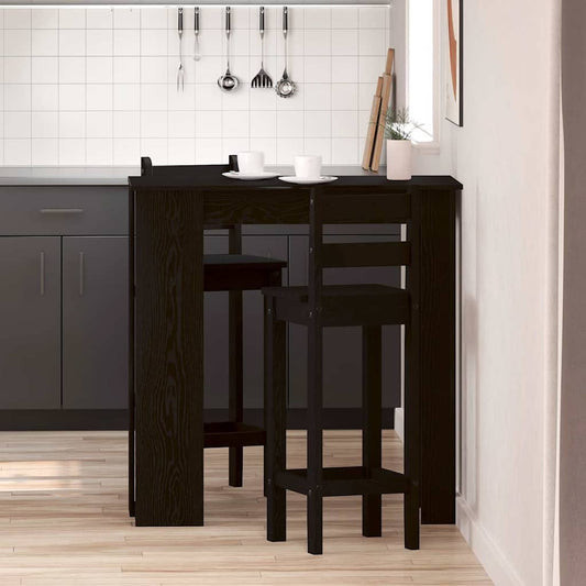 Barový Stůl 102 X 50 X 103,5 Cm Kompozitní Dřevo Černý Dub