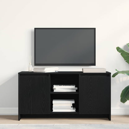Televizní Skříň 102 X 37,5 X 52,5 Cm Černý Dub Kompozitní Dřevo