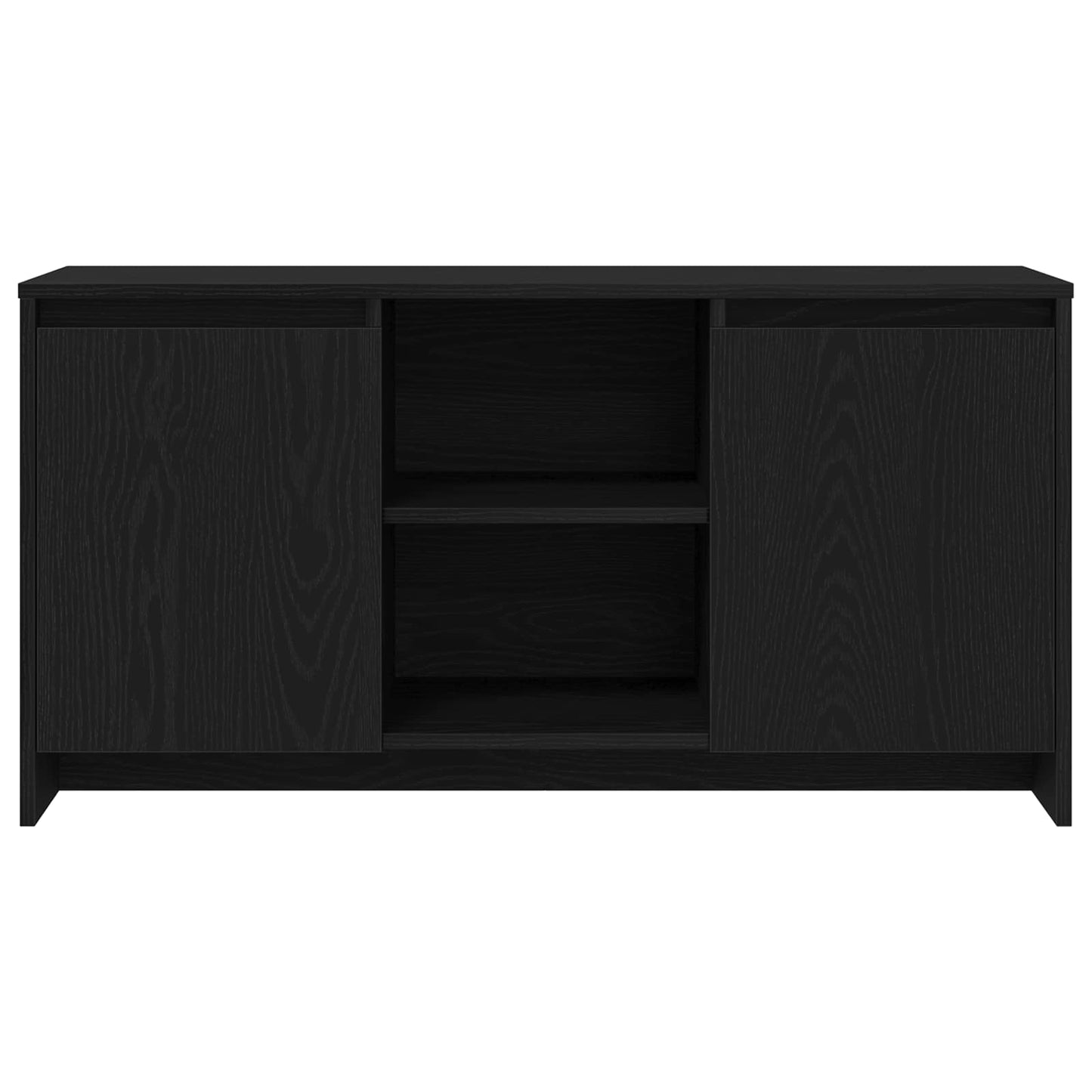 Televizní Skříň 102 X 37,5 X 52,5 Cm Černý Dub Kompozitní Dřevo