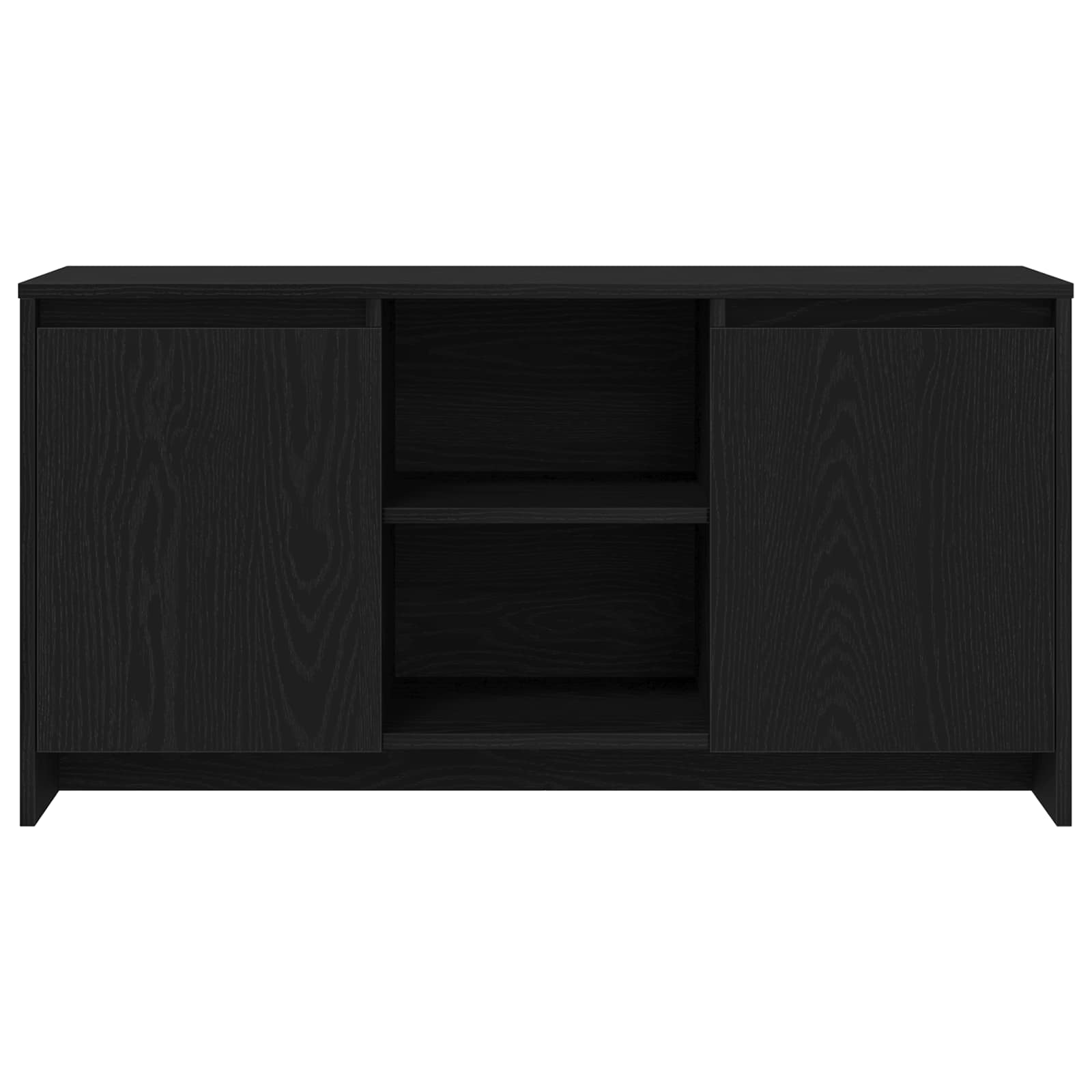 Televizní Skříň 102 X 37,5 X 52,5 Cm Černý Dub Kompozitní Dřevo
