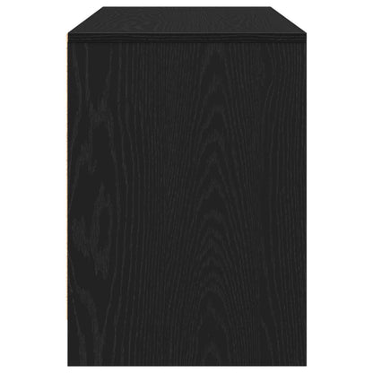 Televizní Skříň 102 X 37,5 X 52,5 Cm Černý Dub Kompozitní Dřevo