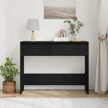 Konzolový Stolek Černý Dub 100 X 35 X 76,5 Cm Kompozitní Dřevo