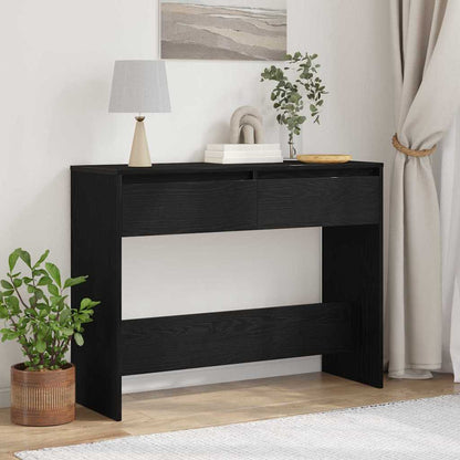 Konzolový Stolek Černý Dub 100 X 35 X 76,5 Cm Kompozitní Dřevo