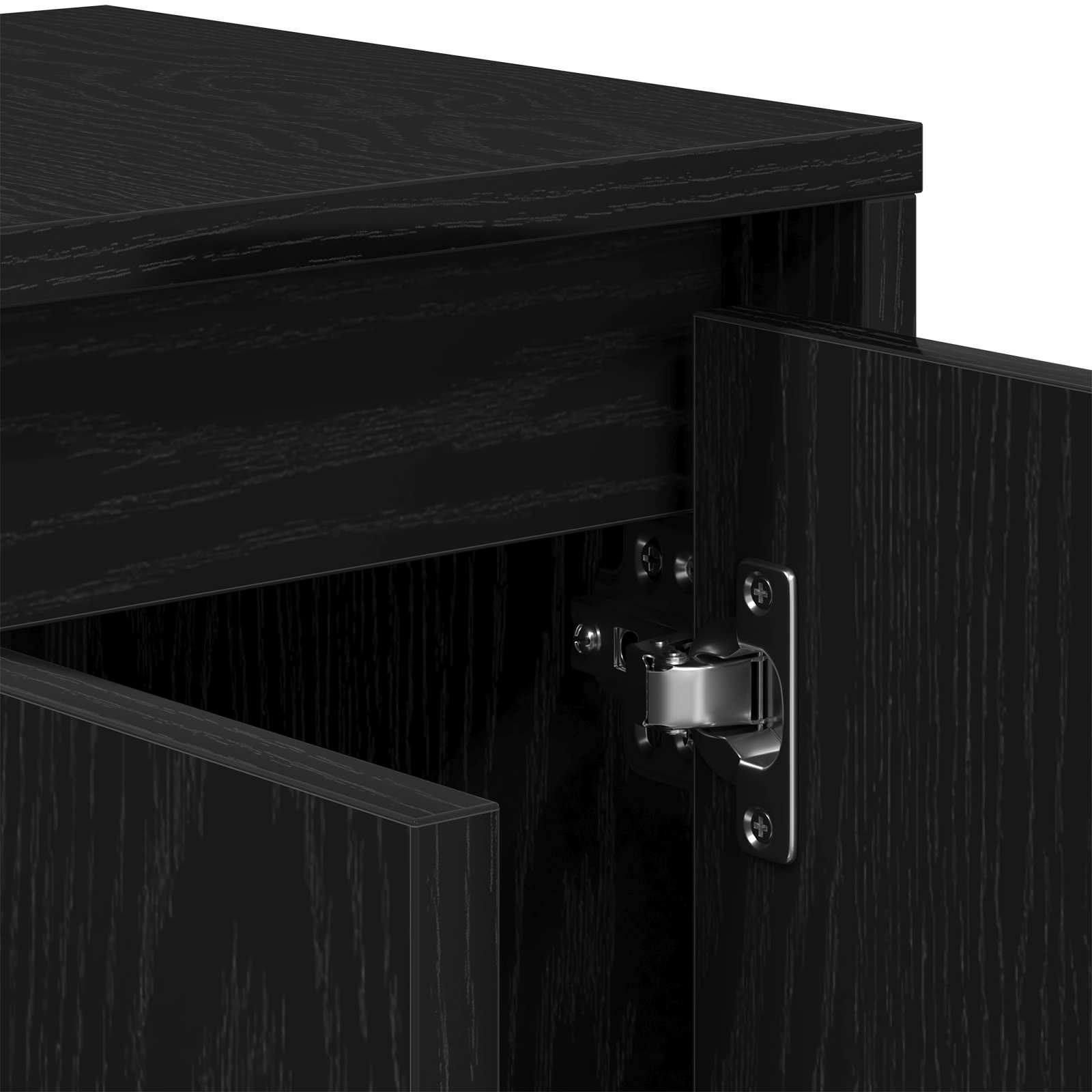 Televizní Skříň 120 X 30 X 40,5 Cm Černý Dub Kompozitní Dřevo
