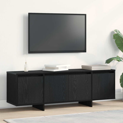 Televizní Skříň 120 X 30 X 40,5 Cm Černý Dub Kompozitní Dřevo