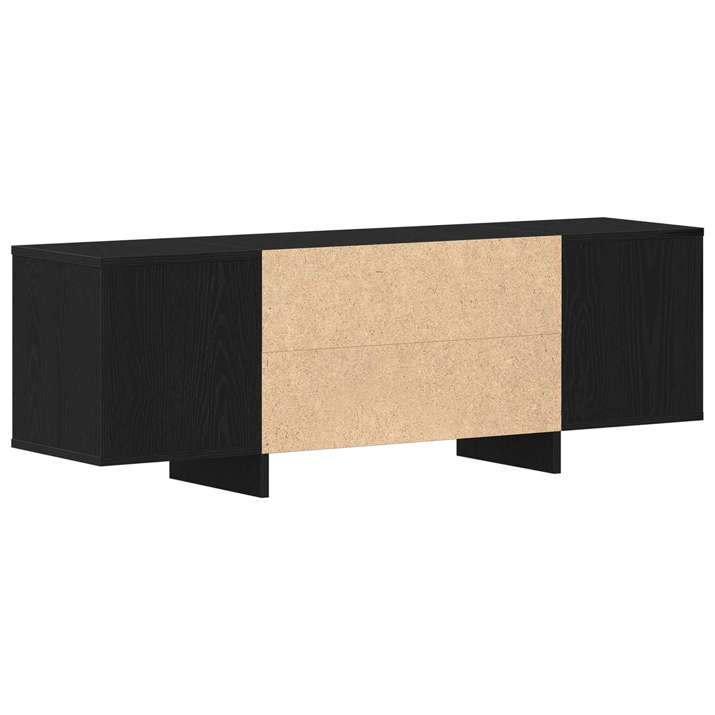 Televizní Skříň 120 X 30 X 40,5 Cm Černý Dub Kompozitní Dřevo