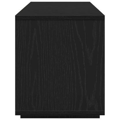 Televizní Skříň 130 X 35 X 50 Cm Černý Dub Kompozitní Dřevo