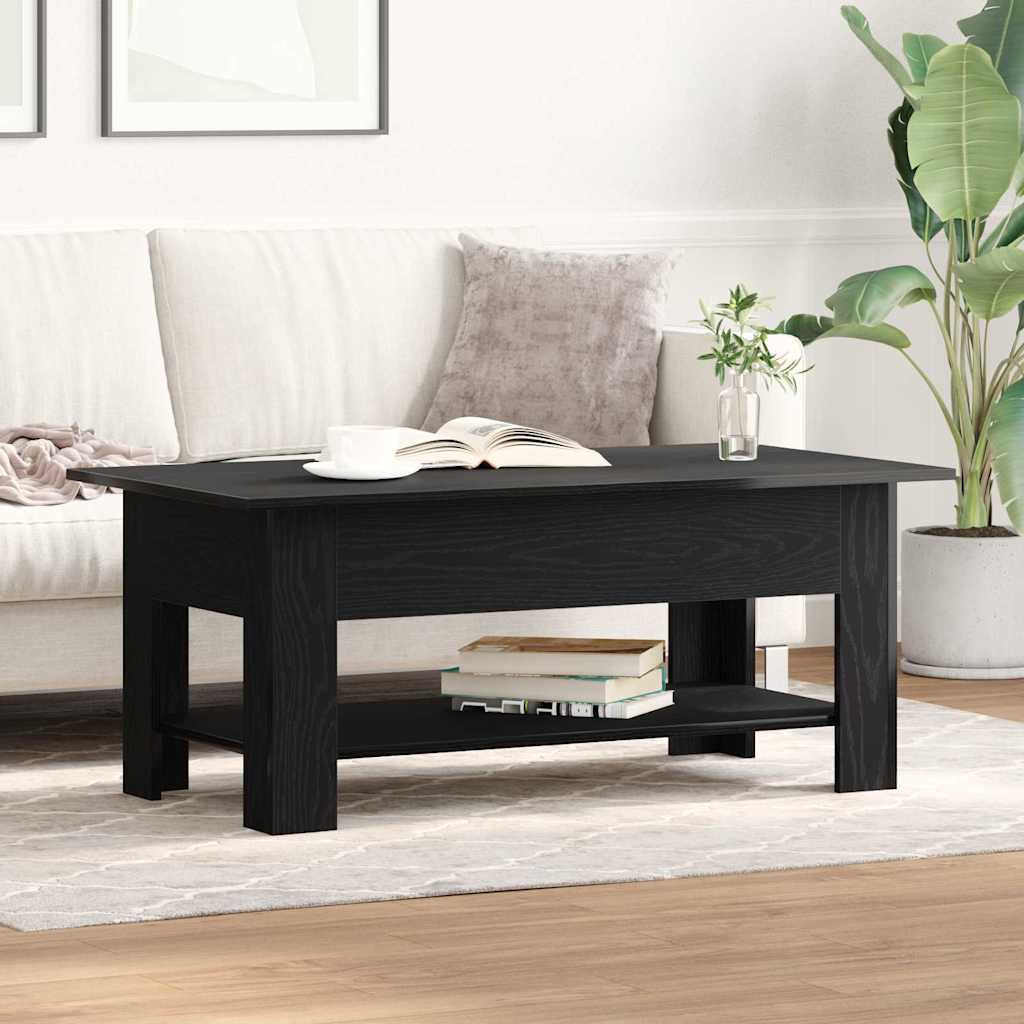 Konferenční Stolek Černý Dub 102 X 55 X 42 Cm Kompozitní Dřevo