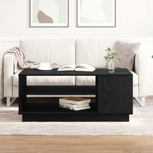 Konferenční Stolek Černý Dub 102 X 55 X 43 Cm Kompozitní Dřevo