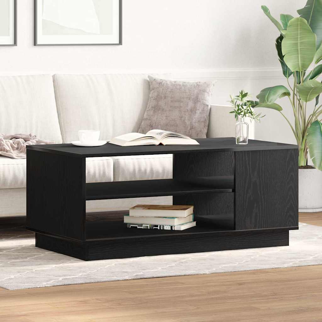 Konferenční Stolek Černý Dub 102 X 55 X 43 Cm Kompozitní Dřevo