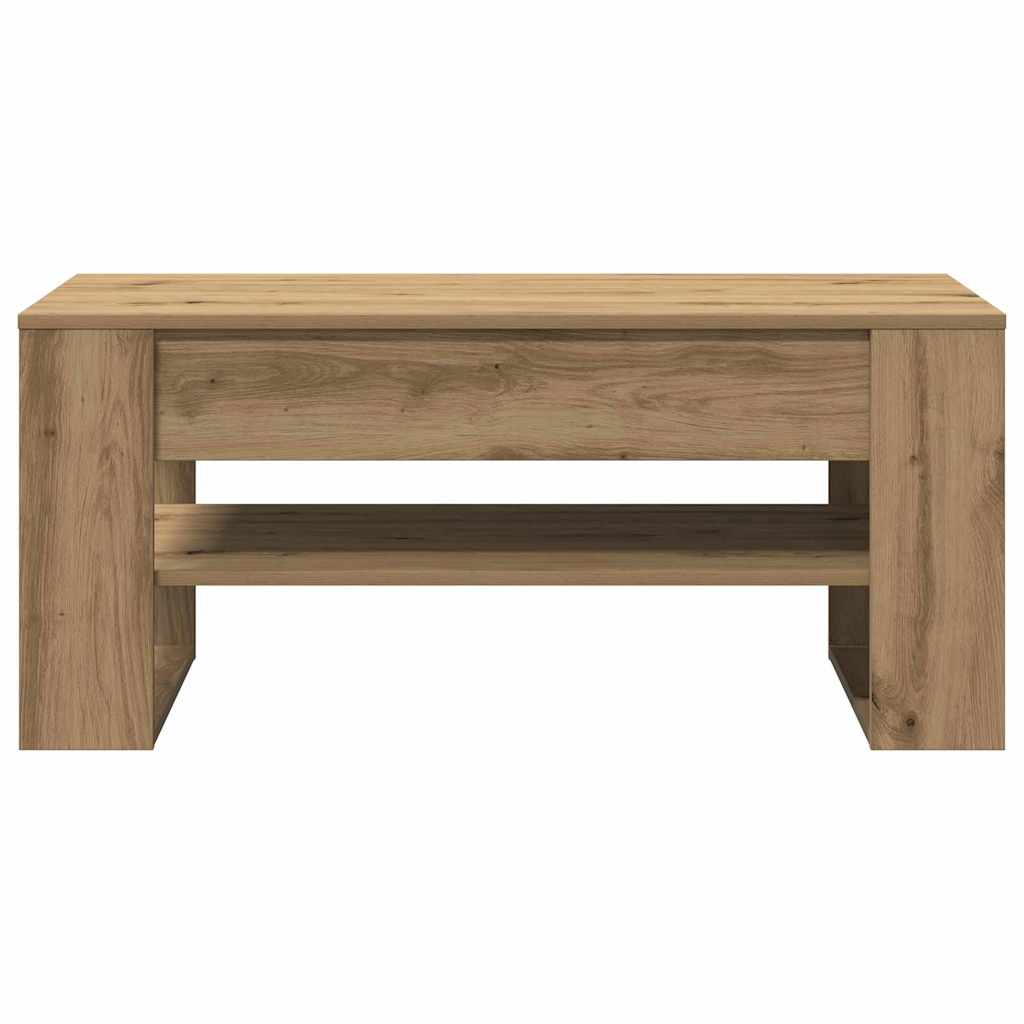 Konferenční Stolek Artisanový Dub 102 X 55 X 45 Cm