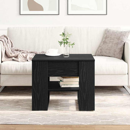 Konferenční Stolek Černý Dub 55,5 X 55 X 45 Cm Kompozitní Dřevo