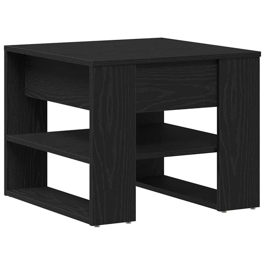 Konferenční Stolek Černý Dub 55,5 X 55 X 45 Cm Kompozitní Dřevo