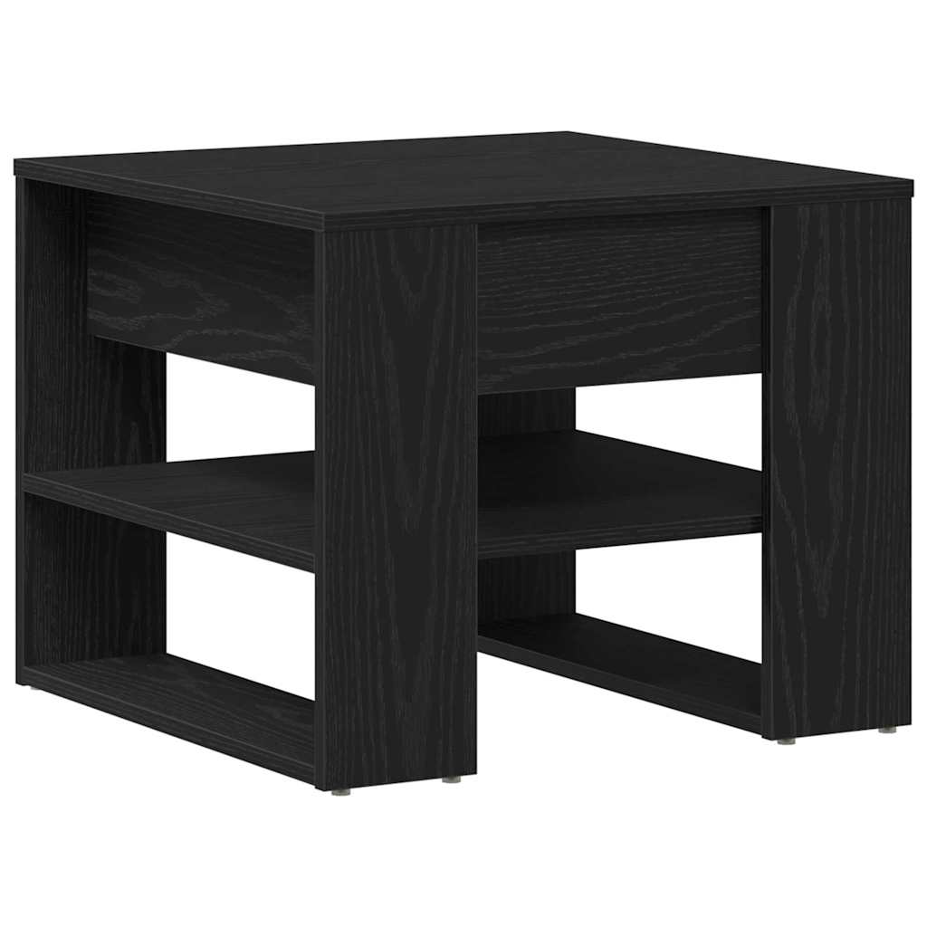 Konferenční Stolek Černý Dub 55,5 X 55 X 45 Cm Kompozitní Dřevo