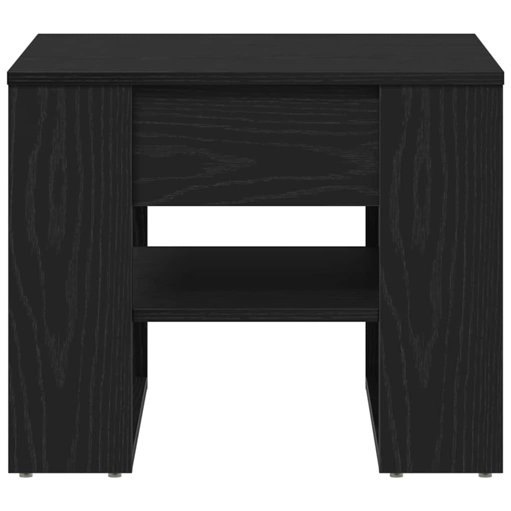Konferenční Stolek Černý Dub 55,5 X 55 X 45 Cm Kompozitní Dřevo