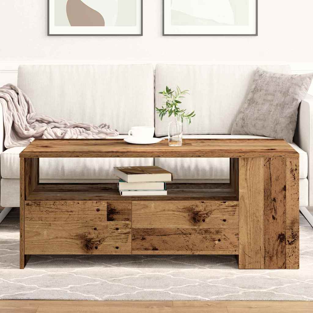 Konferenční Stolek Staré Dřevo 102 X 55 X 43,5 Cm