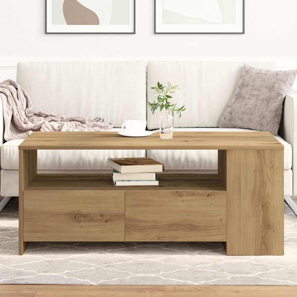 Konferenční Stolek Artisanový Dub 102 X 55 X 43,5 Cm