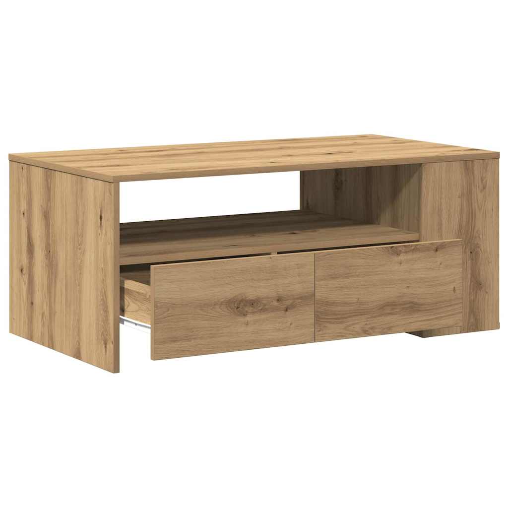 Konferenční Stolek Artisanový Dub 102 X 55 X 43,5 Cm