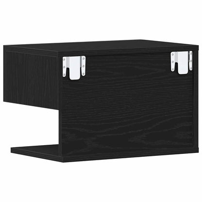 Noční Skříňka 2 Ks Černý Dub 46 X 30 X 30 Cm Kompozitní Dřevo