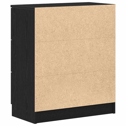 Servírovací Skříň Černý Dub 60 X 30 X 70 Cm Kompozitní Dřevo