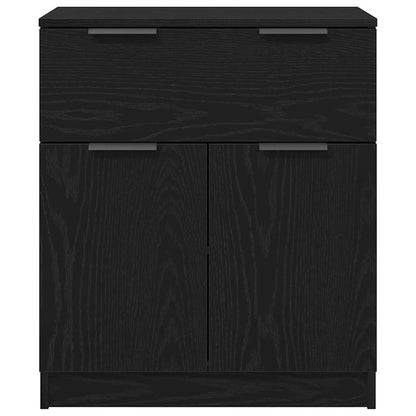 Servírovací Skříň Černý Dub 60 X 30 X 70 Cm Kompozitní Dřevo