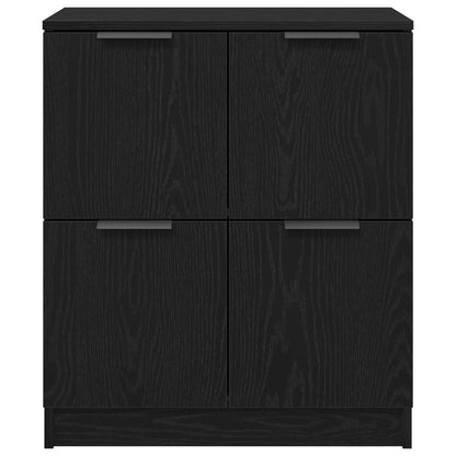 Servírovací Skříň Černý Dub 60 X 30 X 70 Cm Kompozitní Dřevo