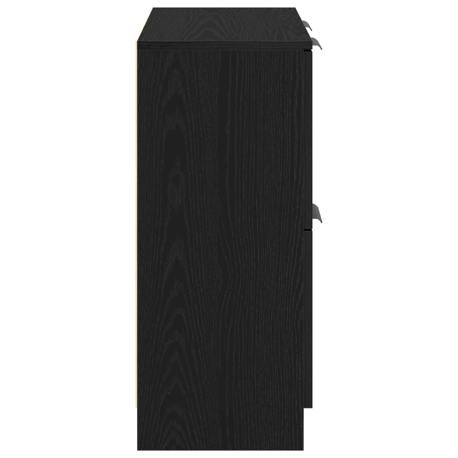 Servírovací Skříň Černý Dub 60 X 30 X 70 Cm Kompozitní Dřevo