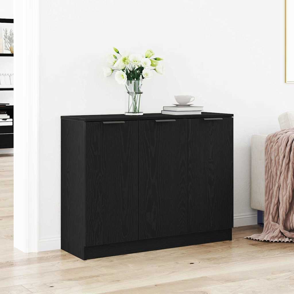 Servírovací Skříň Černý Dub 90,5 X 30 X 70 Cm Kompozitní Dřevo