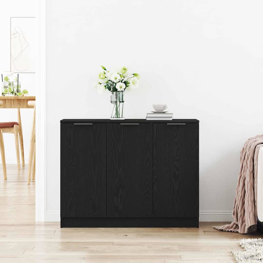Servírovací Skříň Černý Dub 90,5 X 30 X 70 Cm Kompozitní Dřevo
