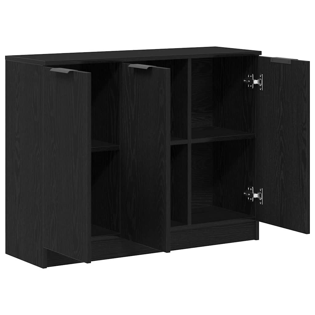 Servírovací Skříň Černý Dub 90,5 X 30 X 70 Cm Kompozitní Dřevo