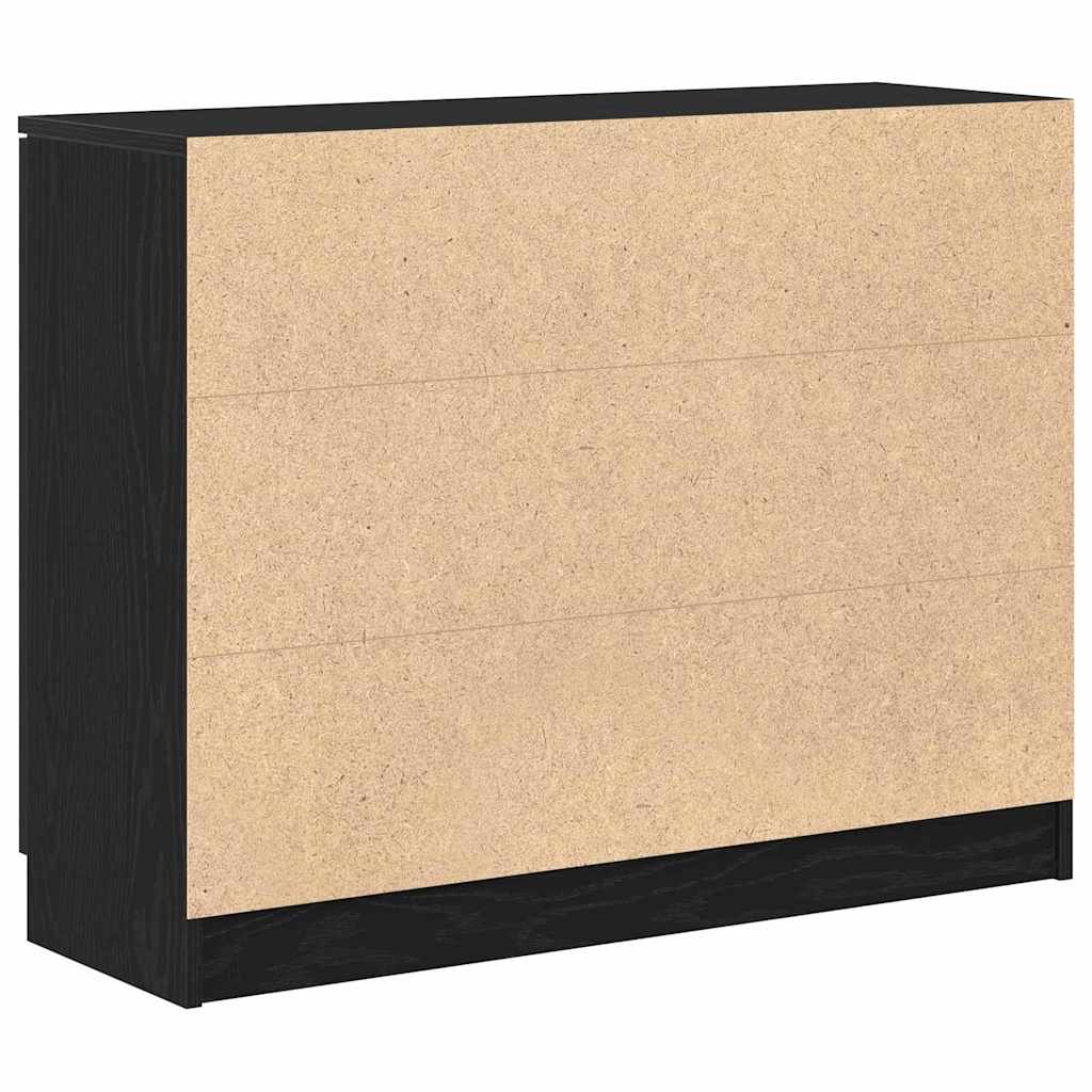Servírovací Skříň Černý Dub 90,5 X 30 X 70 Cm Kompozitní Dřevo