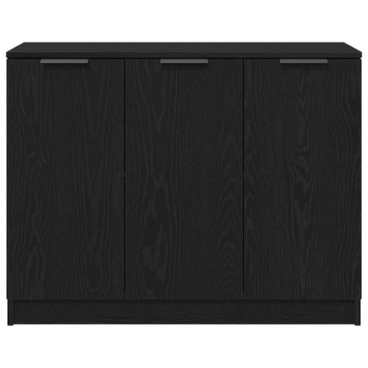 Servírovací Skříň Černý Dub 90,5 X 30 X 70 Cm Kompozitní Dřevo