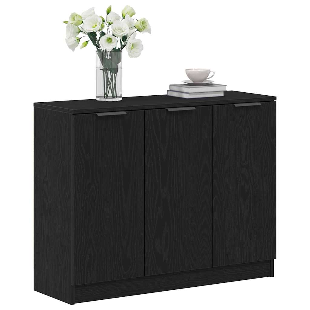Servírovací Skříň Černý Dub 90,5 X 30 X 70 Cm Kompozitní Dřevo