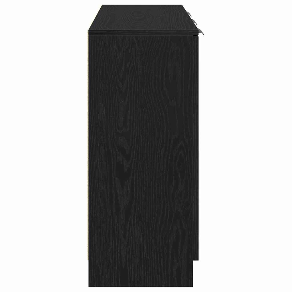 Servírovací Skříň Černý Dub 90,5 X 30 X 70 Cm Kompozitní Dřevo