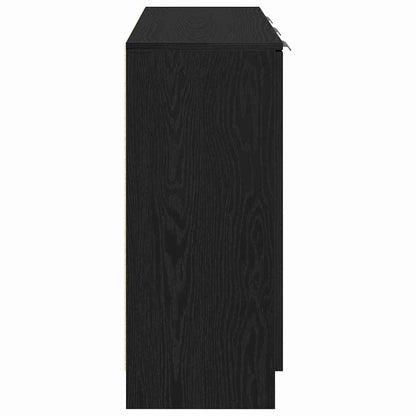 Servírovací Skříň Černý Dub 90,5 X 30 X 70 Cm Kompozitní Dřevo