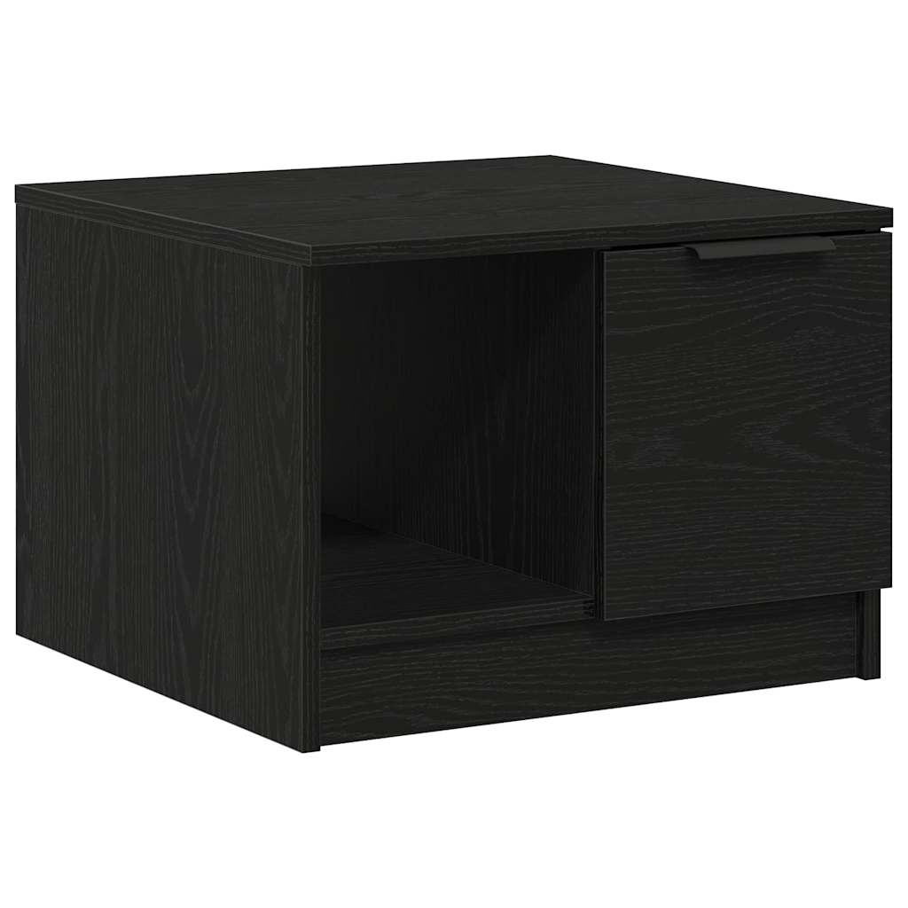 Konferenční Stolek Černý Dub 50 X 50 X 36 Cm Kompozitní Dřevo