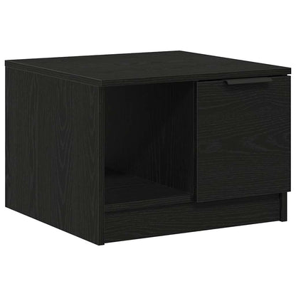 Konferenční Stolek Černý Dub 50 X 50 X 36 Cm Kompozitní Dřevo