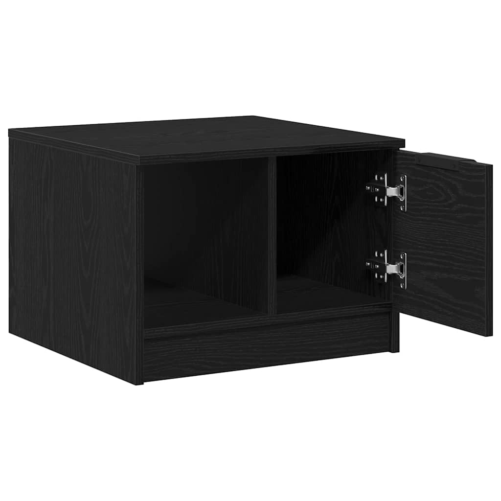 Konferenční Stolek Černý Dub 50 X 50 X 36 Cm Kompozitní Dřevo