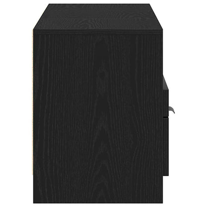 Televizní Skříň 150 X 33,5 X 45 Cm Černý Dub Kompozitní Dřevo
