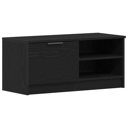 Televizní Skříň 80 X 35 X 36,5 Cm Černý Dub Kompozitní Dřevo