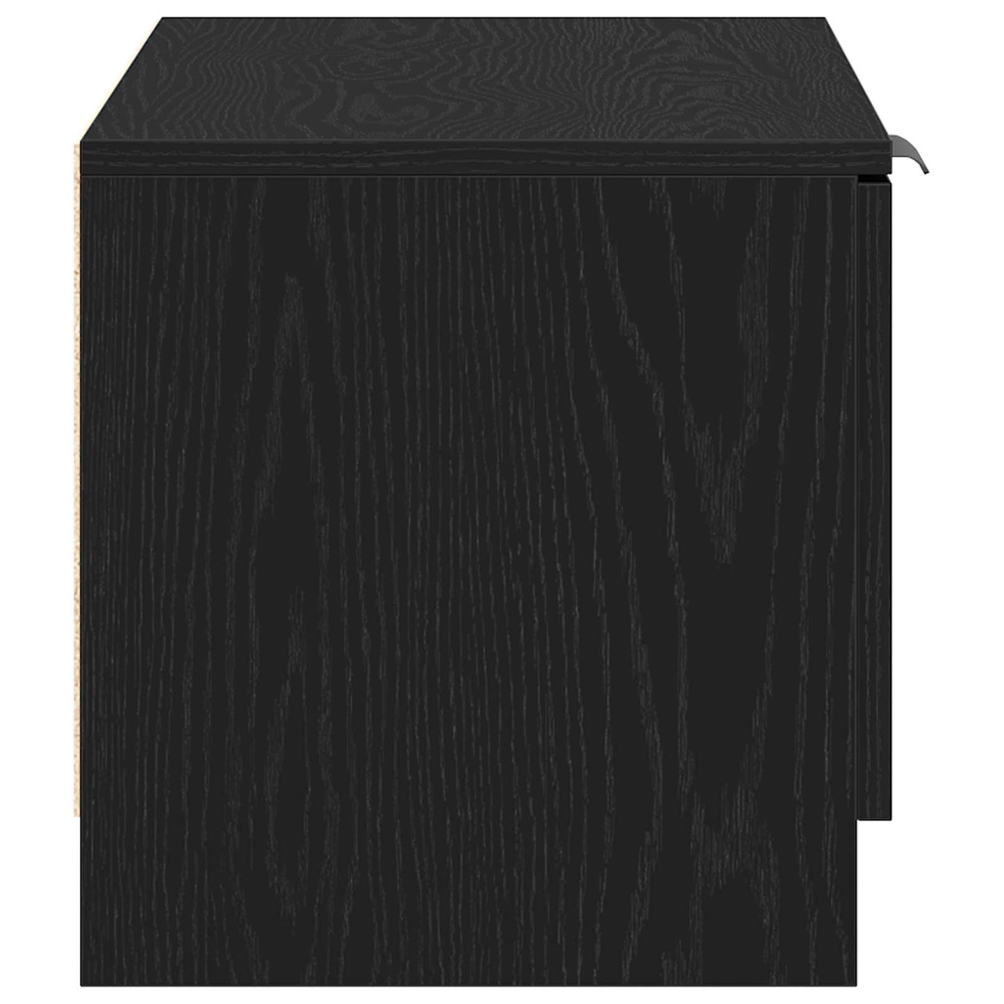 Televizní Skříň 80 X 35 X 36,5 Cm Černý Dub Kompozitní Dřevo