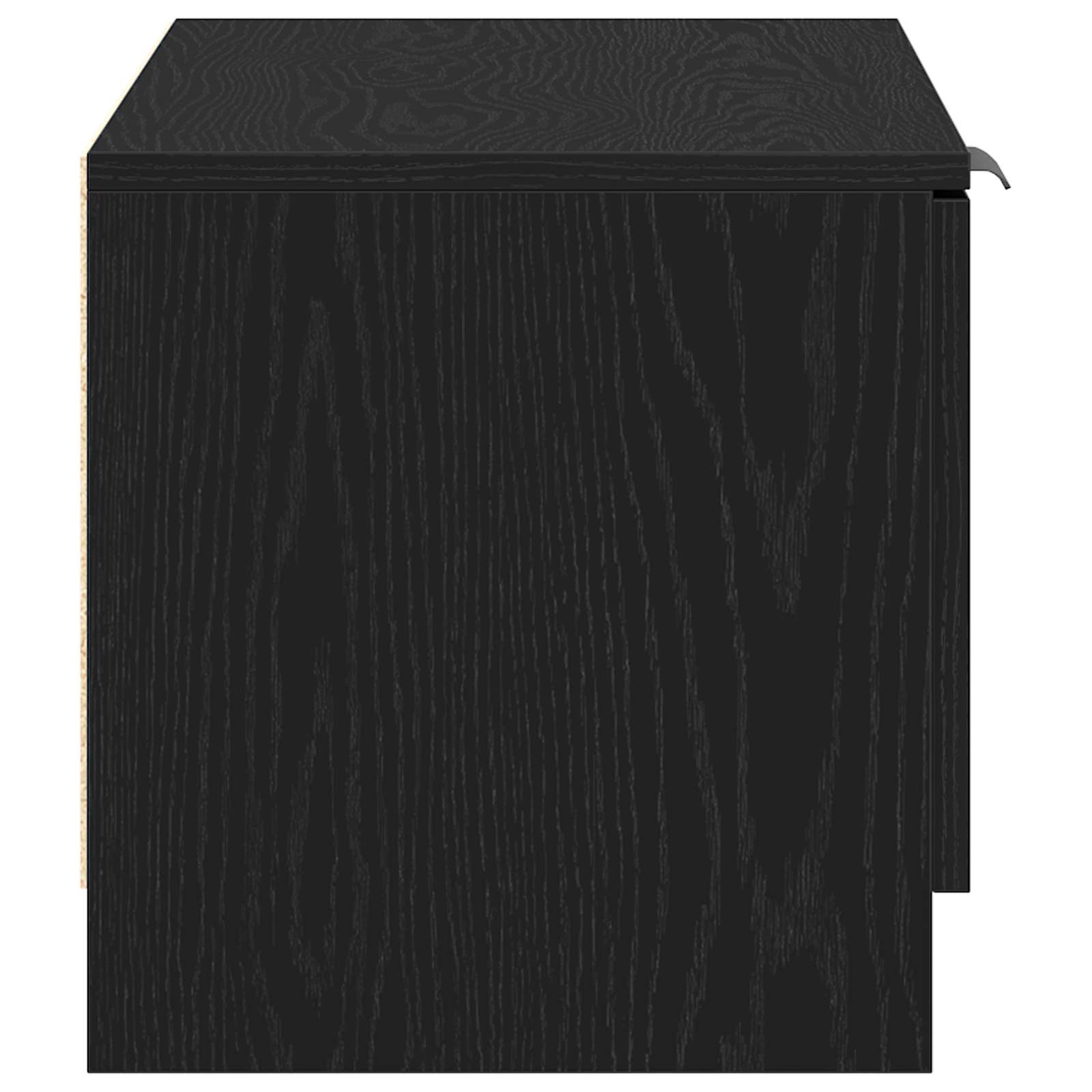 Televizní Skříň 80 X 35 X 36,5 Cm Černý Dub Kompozitní Dřevo