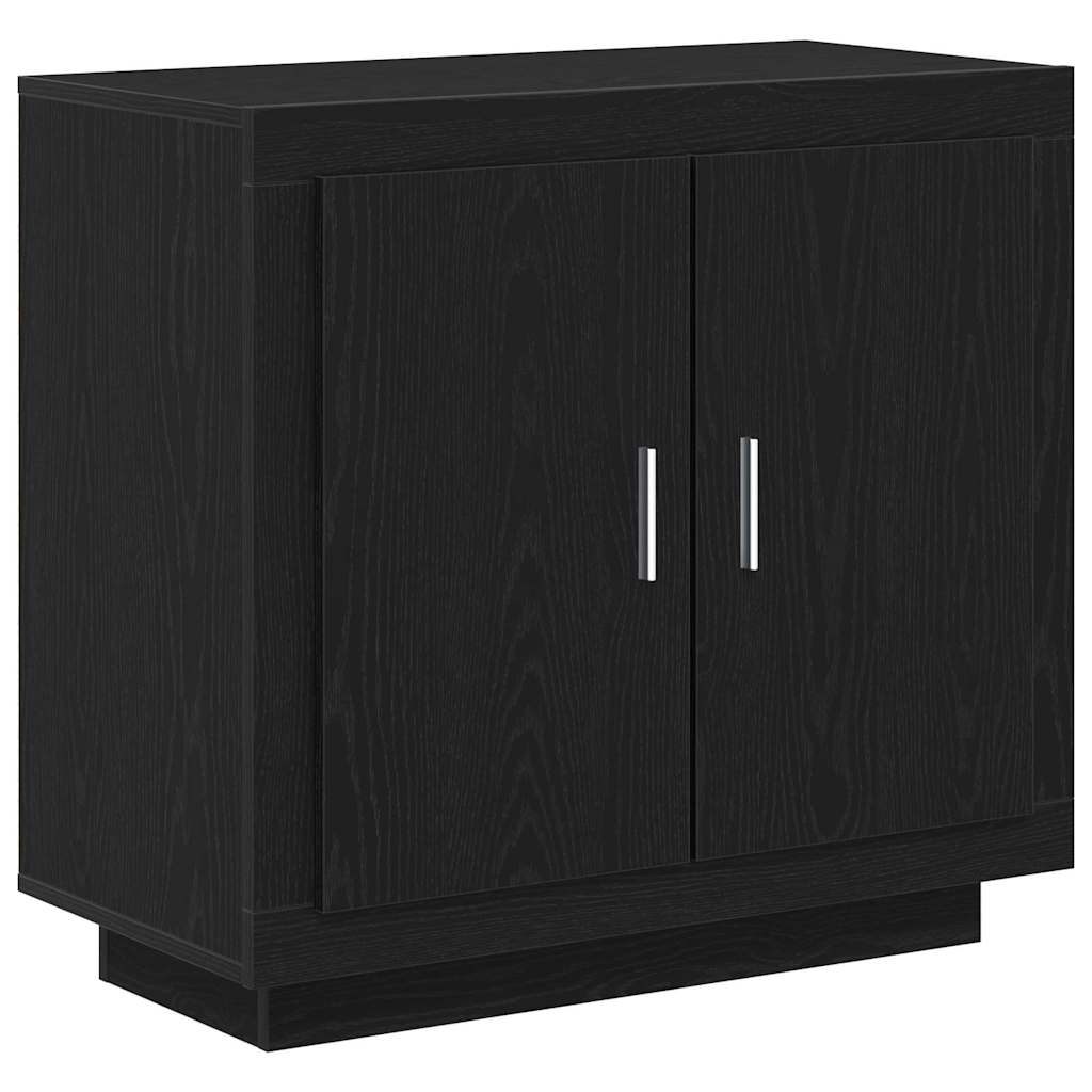 Servírovací Skříň Černý Dub 80 X 40 X 75 Cm Kompozitní Dřevo