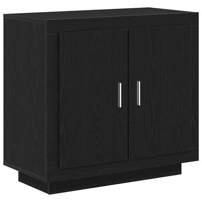 Servírovací Skříň Černý Dub 80 X 40 X 75 Cm Kompozitní Dřevo