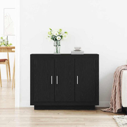 Servírovací Skříň Černý Dub 92 X 35 X 75 Cm Kompozitní Dřevo