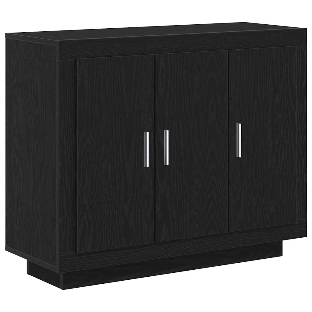 Servírovací Skříň Černý Dub 92 X 35 X 75 Cm Kompozitní Dřevo