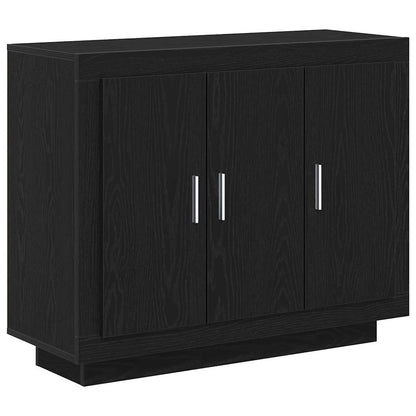 Servírovací Skříň Černý Dub 92 X 35 X 75 Cm Kompozitní Dřevo