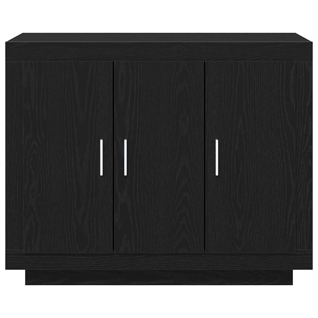 Servírovací Skříň Černý Dub 92 X 35 X 75 Cm Kompozitní Dřevo